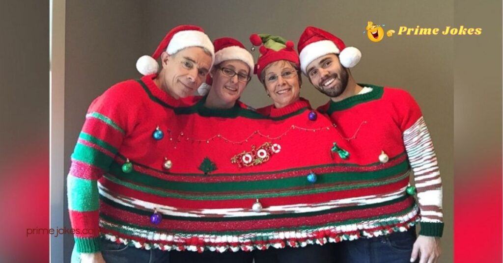30 Hilarious Ugly Christmas Sweater Jokes That Will Make Your Holiday Parties Unforgettable 3 Workplace Ugly Christmas Sweater Jokes