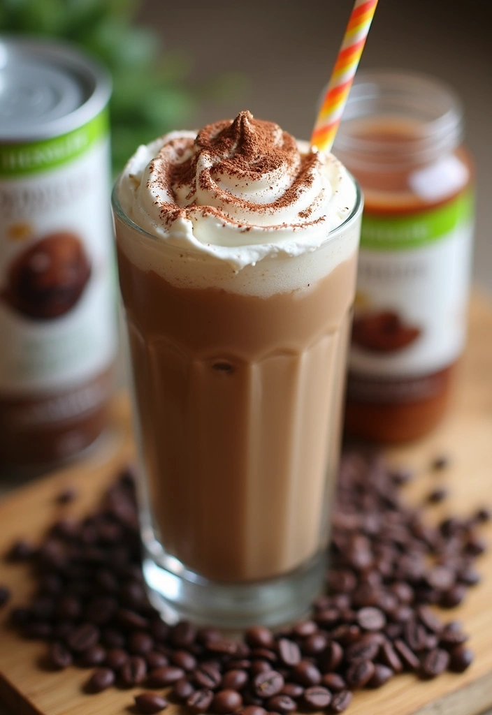 25 Herbalife High Protein Iced Coffee Recipes Boost Your Day - 1. Mocha Protein Iced Coffee