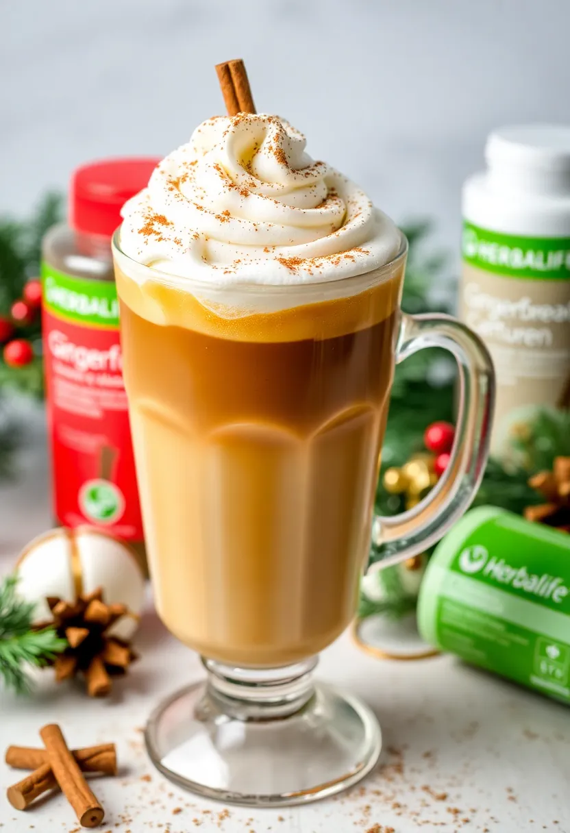 25 Herbalife High Protein Iced Coffee Recipes Boost Your Day - 15. Gingerbread Iced Coffee
