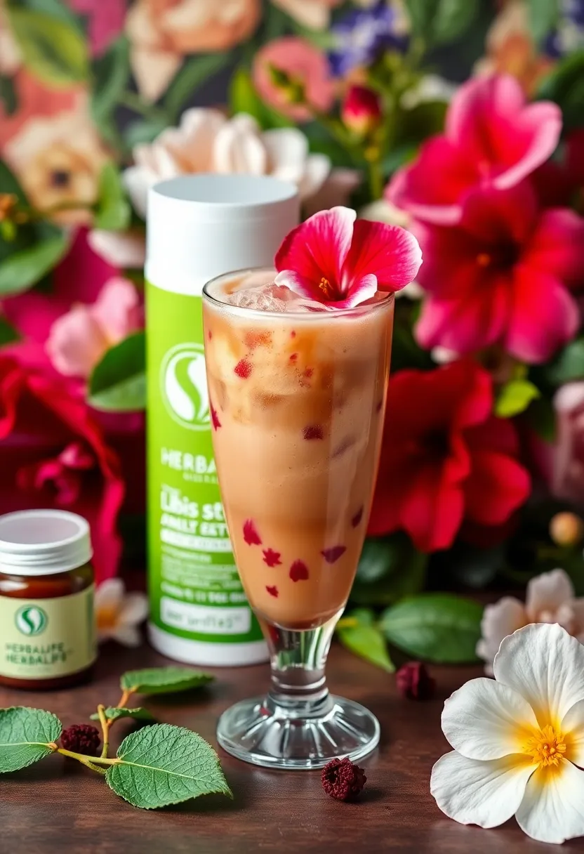 25 Herbalife High Protein Iced Coffee Recipes Boost Your Day - 19. Hibiscus Iced Coffee