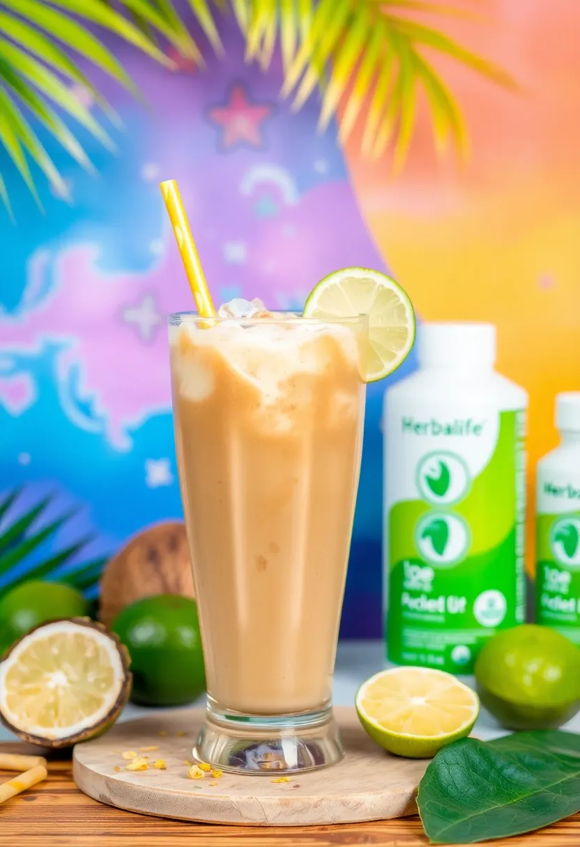 25 Herbalife High Protein Iced Coffee Recipes Boost Your Day - 25. Tropical Lime Iced Coffee
