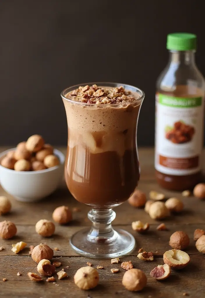 25 Herbalife High Protein Iced Coffee Recipes Boost Your Day - 4. Hazelnut Chocolate Iced Coffee