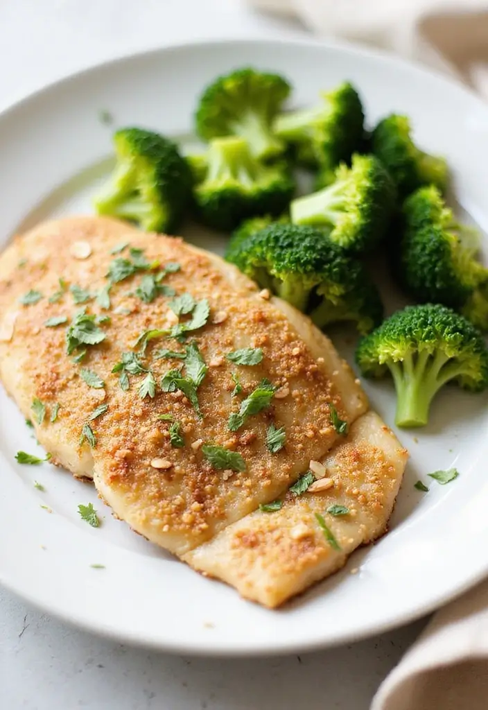 25 High Protein High Fiber Low Carb Recipes Healthy And Filling - 11. Almond-Crusted Tilapia