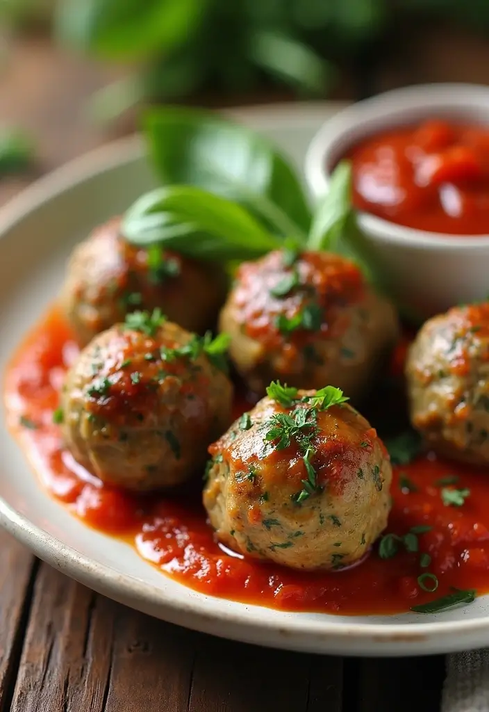 25 High Protein High Fiber Low Carb Recipes Healthy And Filling - 21. Turkey and Spinach Meatballs