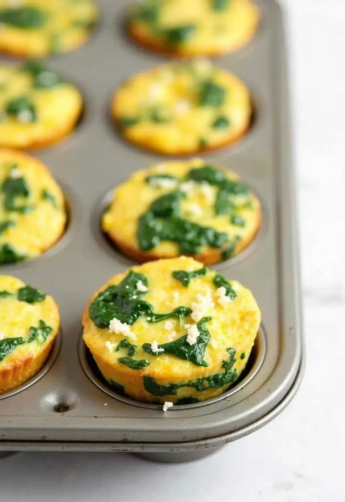 25 High Protein High Fiber Low Carb Recipes Healthy And Filling - 6. Egg Muffins with Spinach and Feta