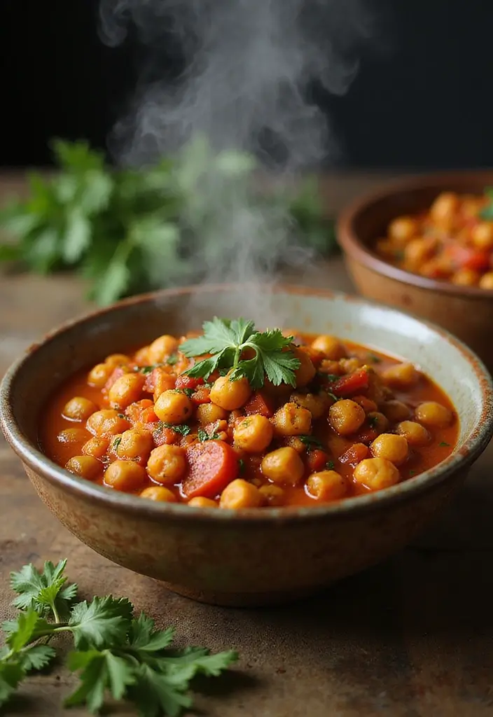 25 High Protein Low Carb Dairy Free Recipes That Satisfy - 2. Spicy Chickpea Stew