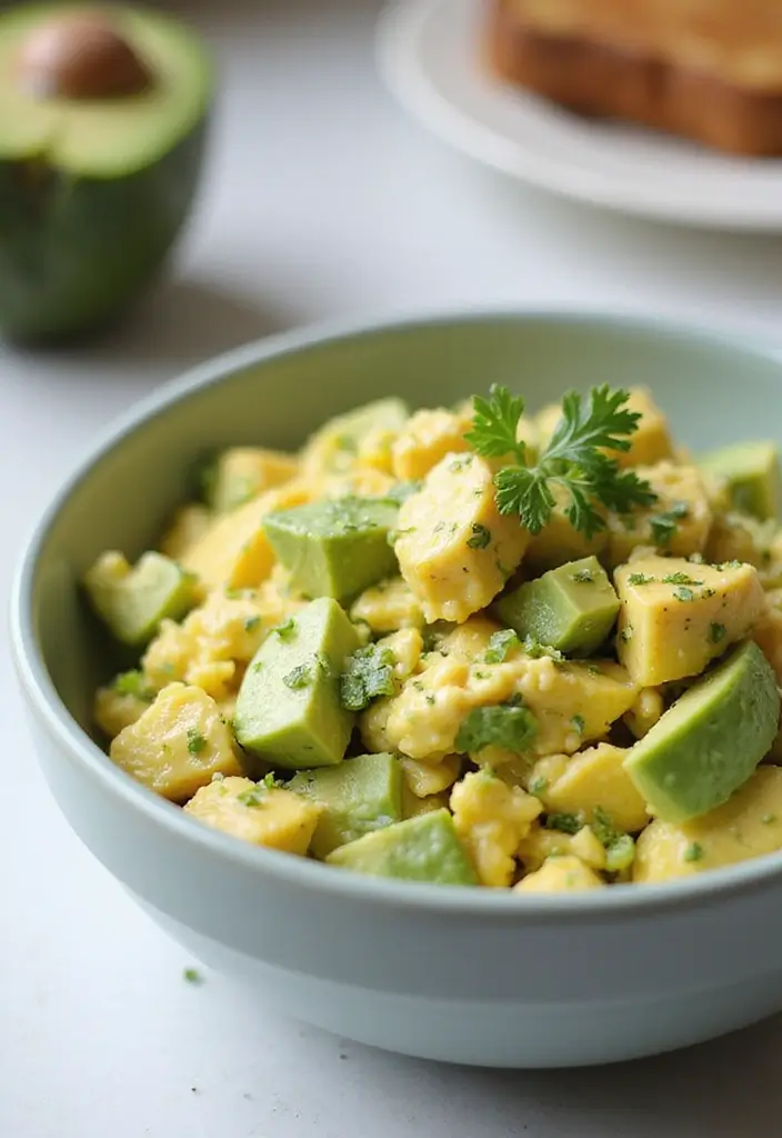 25 High Protein Low Carb Recipes For Picky Eaters - 20. Avocado Egg Salad