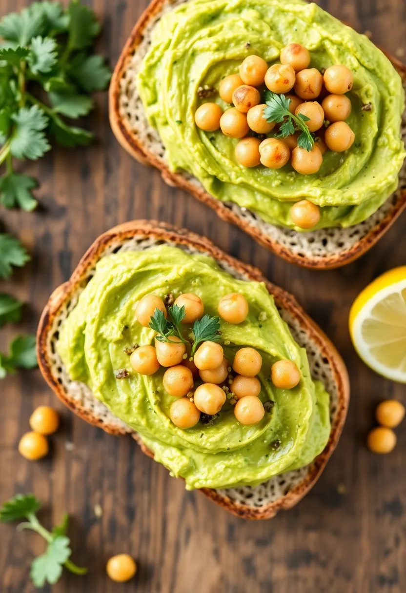 25 High Protein Meal Prep Recipes That Are Delicious - 20. Mashed Avocado and Chickpea Toast