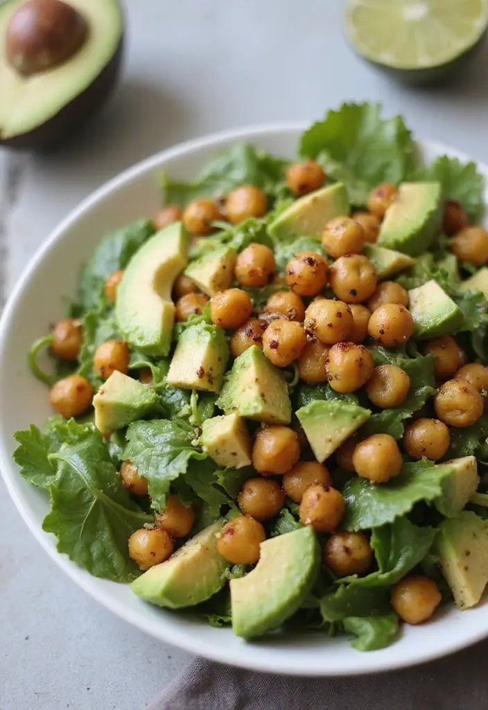 25 High Protein Vegetarian Recipes for Weight Gain Meals That Work 15. Roasted Chickpea and Avocado Salad