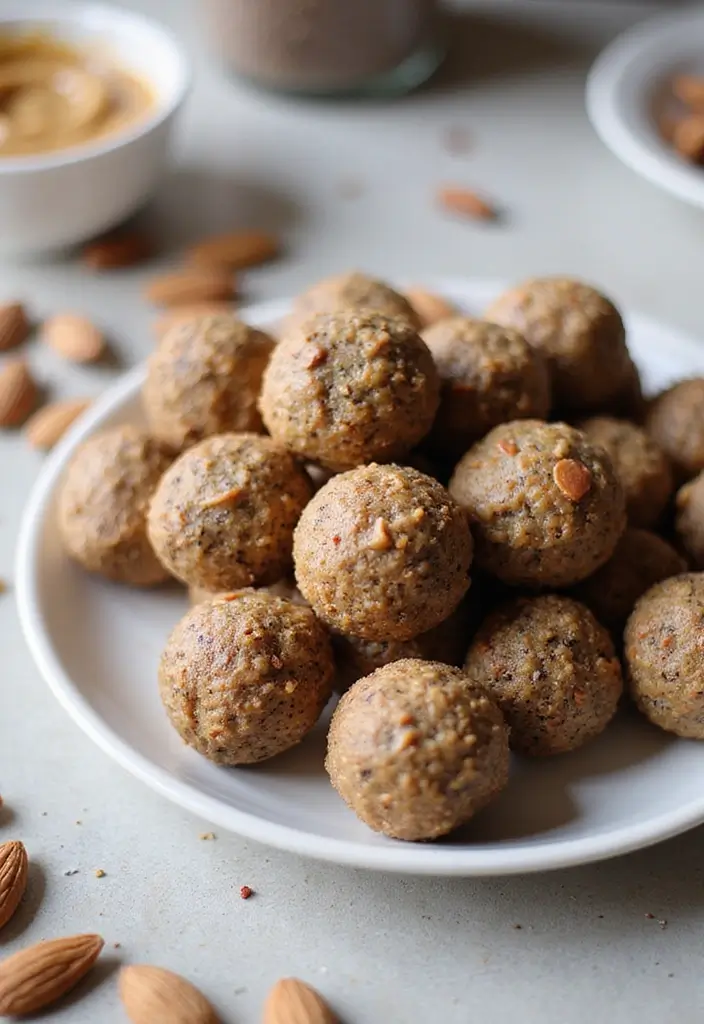 25 High Protein Vegetarian Recipes for Weight Gain Meals That Work 16. Almond Butter and Chia Seed Energy Balls