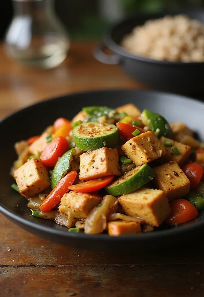 25 High Protein Vegetarian Recipes for Weight Gain Meals That Work 5. Spicy Tofu Stir Fry