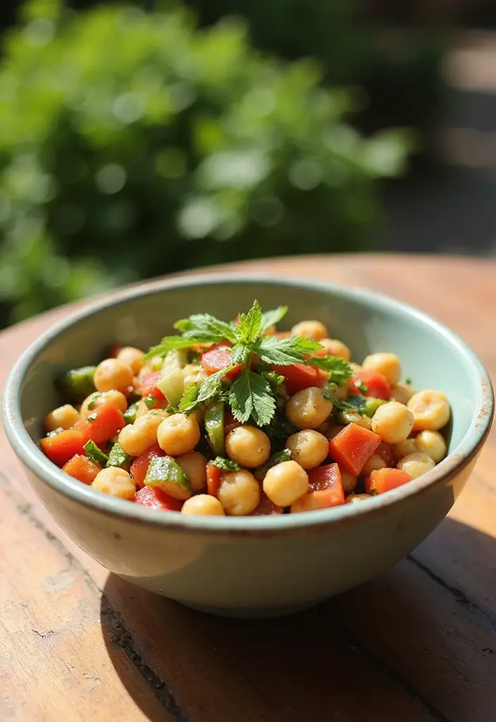 25 High Protein Vegetarian Slow Cooker Recipes To Enjoy 14. Mediterranean Chickpea Salad