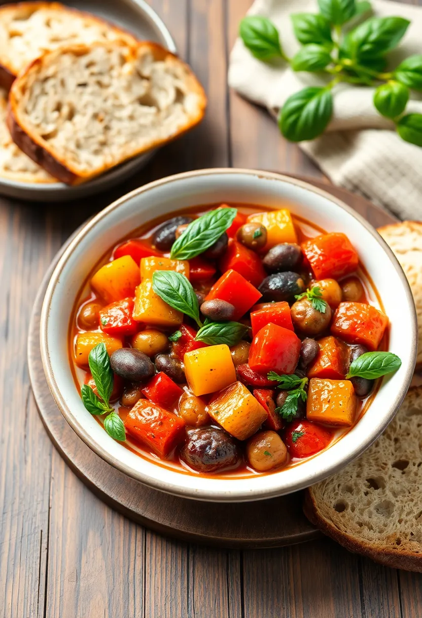 25 High Protein Vegetarian Slow Cooker Recipes To Enjoy 21. Ratatouille with Beans