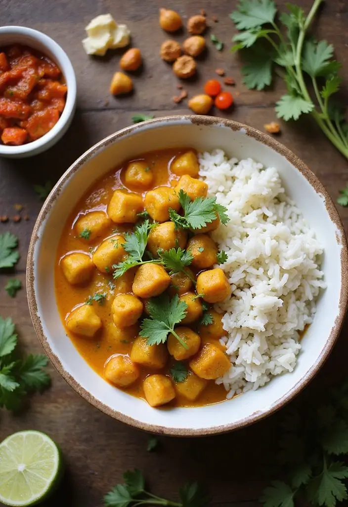 25 High Protein Vegetarian Slow Cooker Recipes To Enjoy 3. Chickpea Coconut Curry