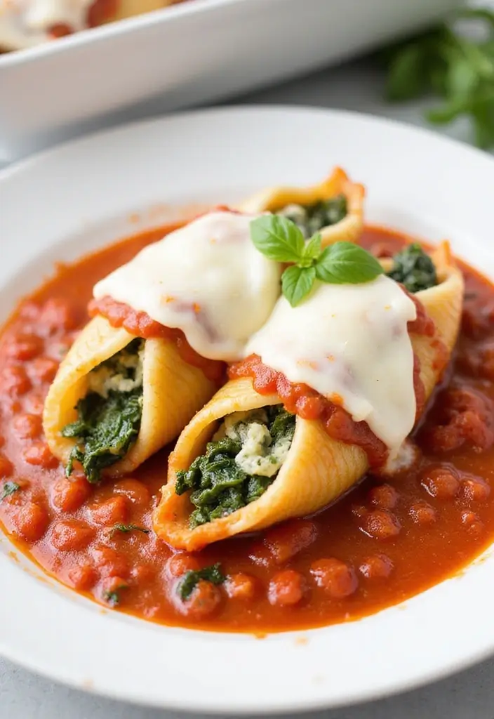 25 High Protein Vegetarian Slow Cooker Recipes To Enjoy 5. Spinach and Ricotta Stuffed Shells