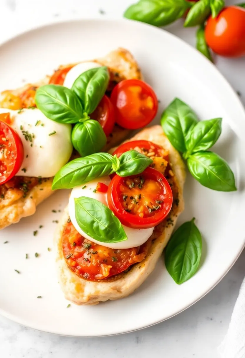 25 Low Carb High Protein Recipes Dinner Friendly - 20. Caprese Stuffed Chicken