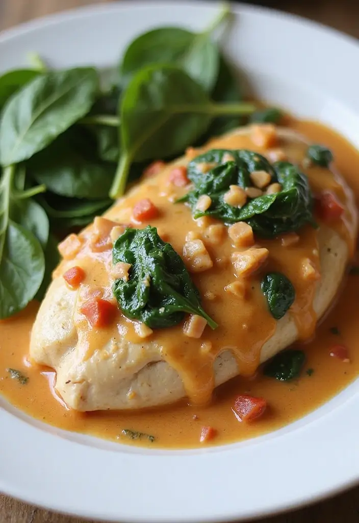 25 Low Carb High Protein Recipes Dinner Friendly - 8. Creamy Tuscan Chicken