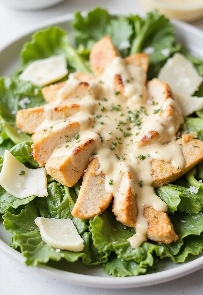25 Low Carb High Protein Salad Recipes Fresh And Filling 1. Grilled Chicken Caesar Salad