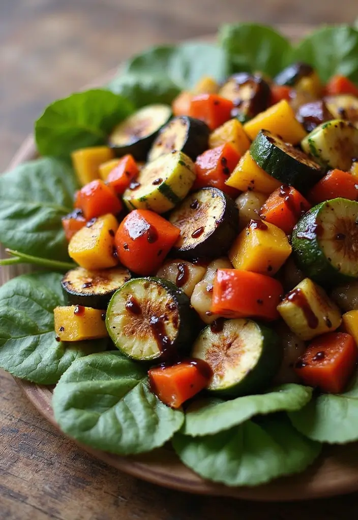 25 Low Carb High Protein Salad Recipes Fresh And Filling 13. Roasted Vegetable Salad