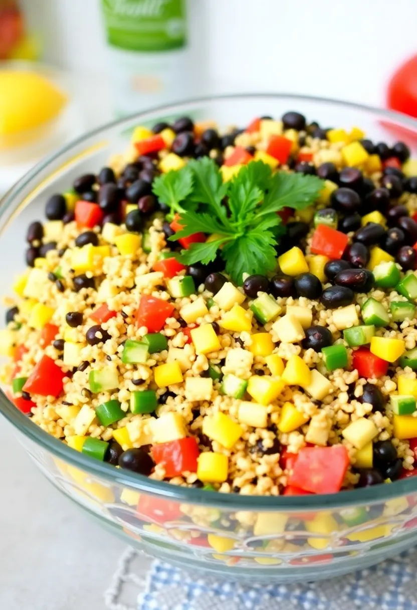 25 Low Carb High Protein Salad Recipes Fresh And Filling 15. Quinoa and Black Bean Salad