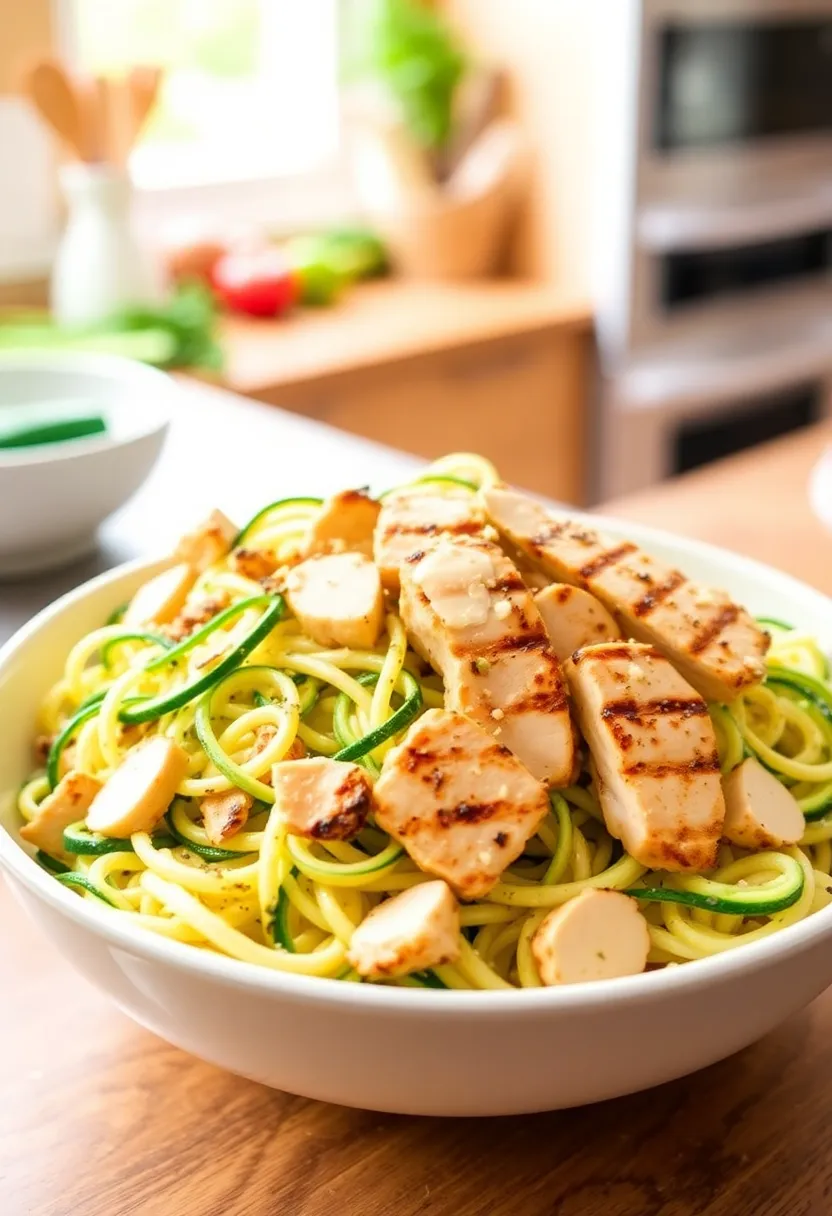 25 Low Carb High Protein Salad Recipes Fresh And Filling 21. Chicken Caesar Pasta Salad