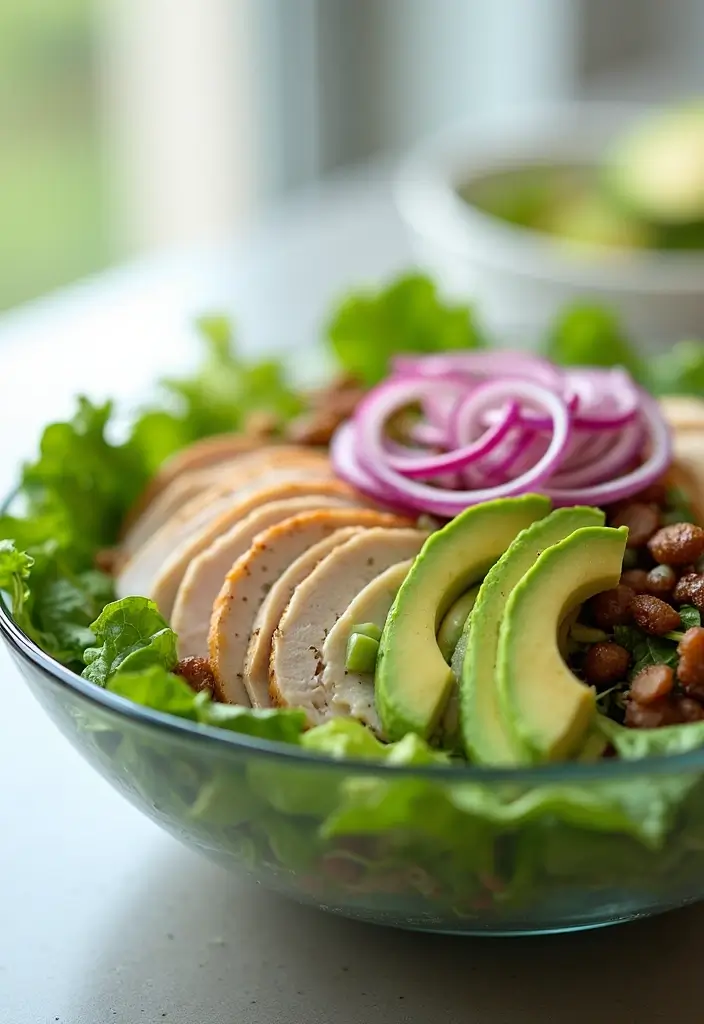 25 Low Carb High Protein Salad Recipes Fresh And Filling 3. Turkey and Avocado Salad