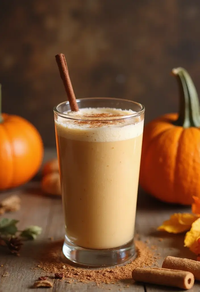 25 Low Carb High Protein Smoothie Recipes To Blend Fast - 14. Pumpkin Spice Protein Smoothie