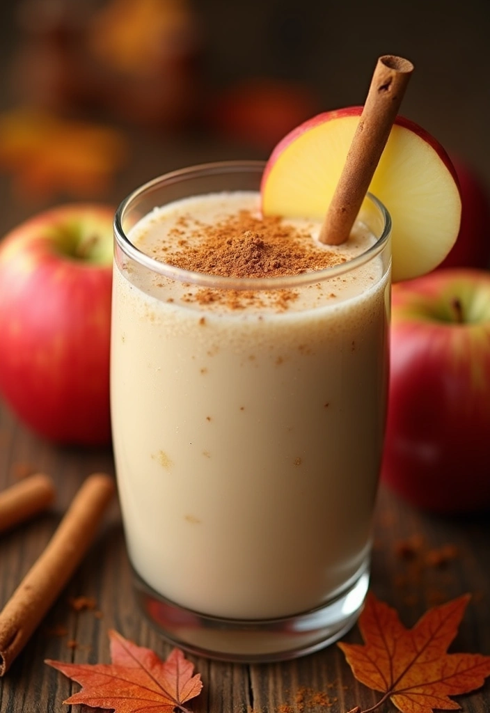 25 Low Carb High Protein Smoothie Recipes To Blend Fast - 18. Spiced Apple Protein Shake