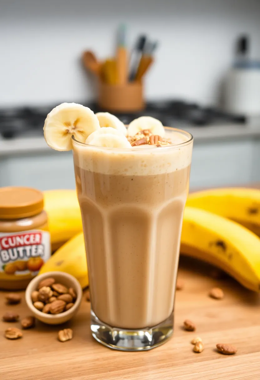 25 Low Carb High Protein Smoothie Recipes To Blend Fast - 20. Nutty Banana Smoothie