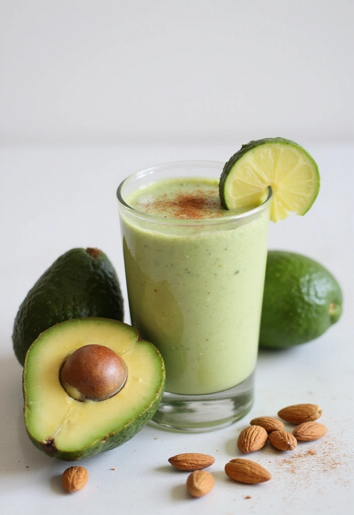 25 Low Carb High Protein Smoothie Recipes To Blend Fast - 4. Avocado Almond Shake