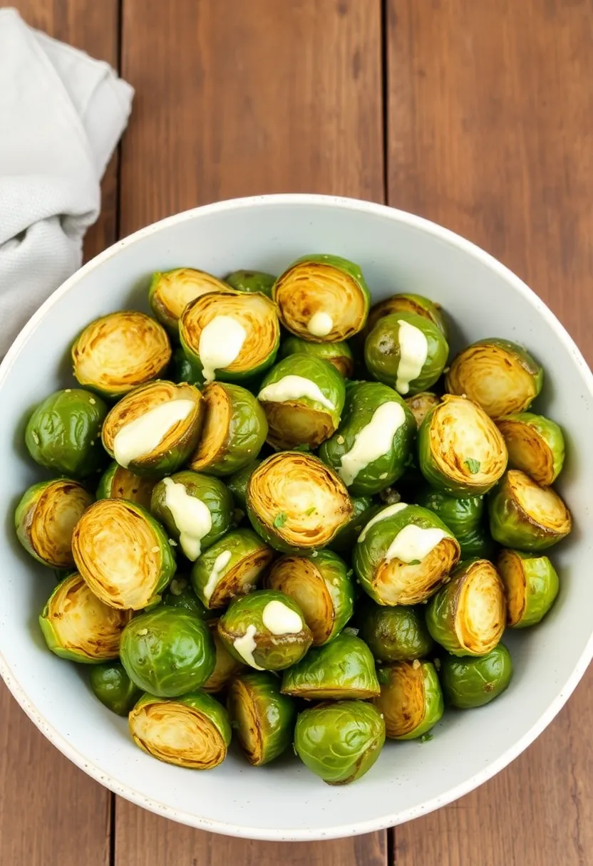 25 Vegan High Protein Low Carb Recipes Clean And Energizing - 17. Roasted Brussels Sprouts with Tahini