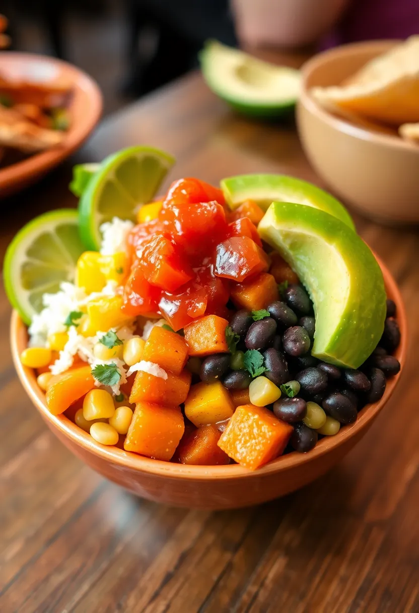 25 Vegan High Protein Low Carb Recipes Clean And Energizing - 18. Sweet Potato and Black Bean Burrito Bowl