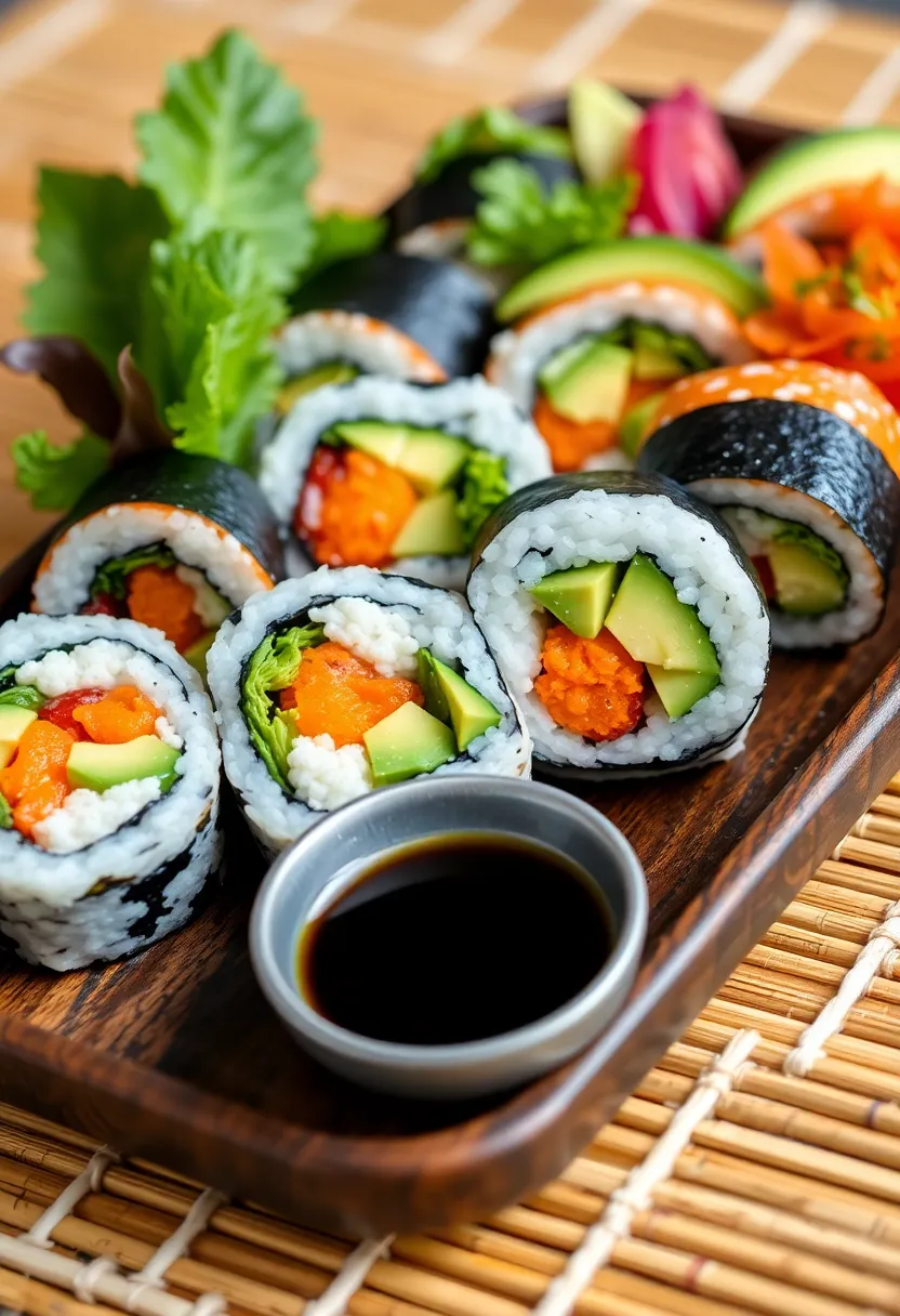 25 Vegan High Protein Low Carb Recipes Clean And Energizing - 19. Vegan Sushi Rolls