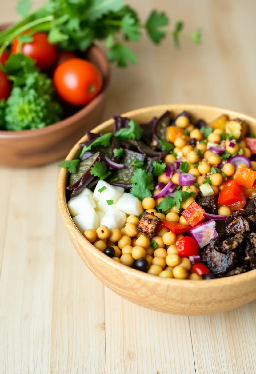 25 Vegan High Protein Low Carb Recipes Clean And Energizing - 23. Roasted Vegetable Buddha Bowl