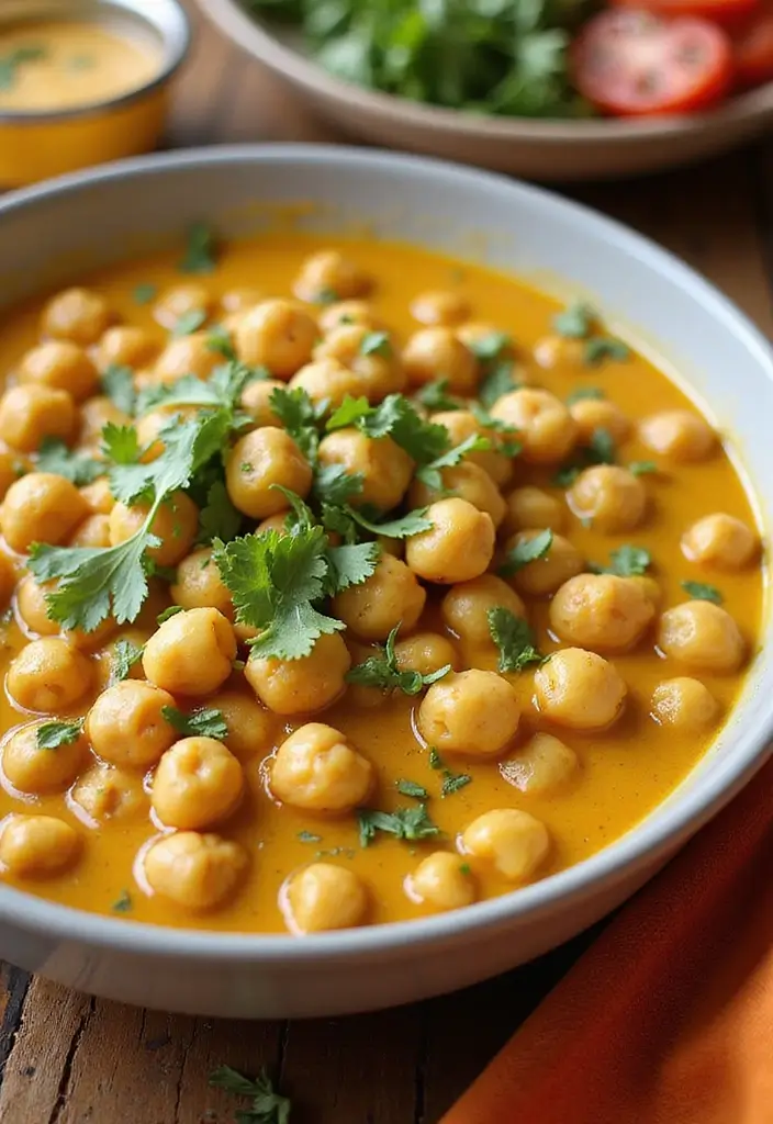 25 Vegan High Protein Low Carb Recipes Clean And Energizing - 7. Coconut Curry Chickpeas