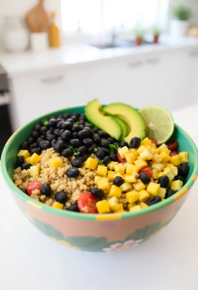 25 Vegan High Protein Low Carb Recipes Clean And Energizing - 8. Black Bean and Quinoa Bowl