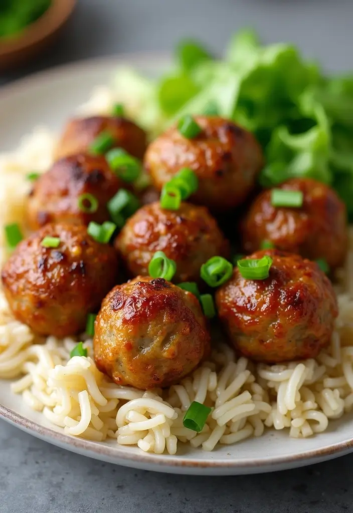 27 Easy High Protein Low Calorie Recipes To Cook Fast - 19. Asian Turkey Meatballs