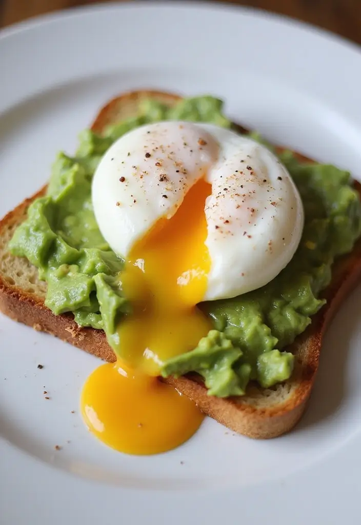 27 Easy High Protein Low Calorie Recipes To Cook Fast - 22. Avocado Toast with Eggs