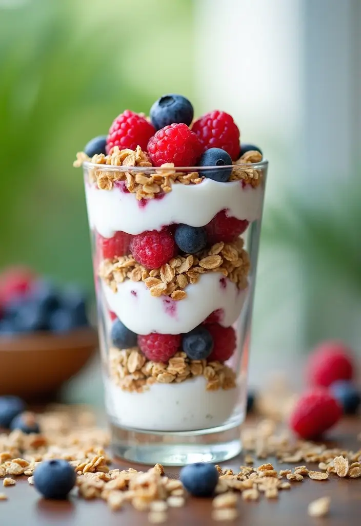 27 Easy High Protein Low Calorie Recipes To Cook Fast - 3. Greek Yogurt Parfait