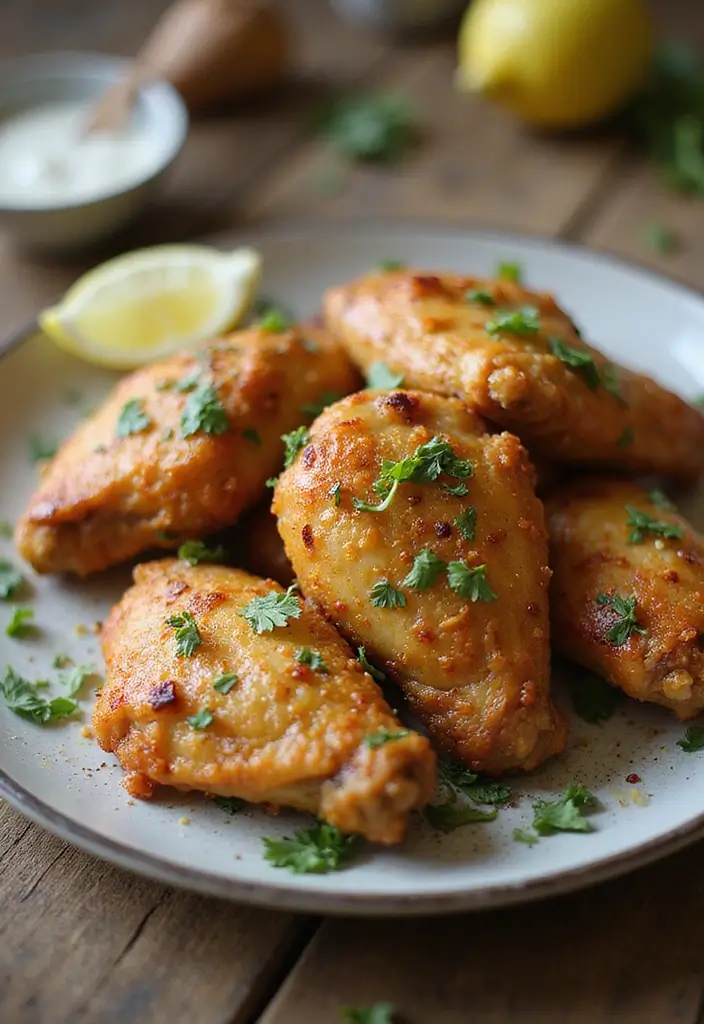 27 Healthy Dinner Recipes for Family High Protein Meals 19. Garlic Parmesan Chicken Wings