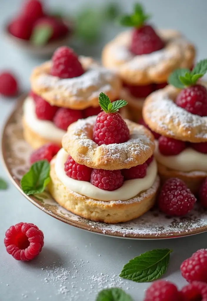 27 High Protein Low Carb Dessert Recipes Sweet And Smart 13. Raspberry Crme Puffs