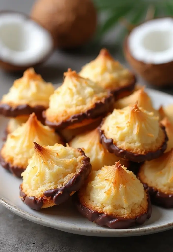 27 High Protein Low Carb Dessert Recipes Sweet And Smart 3. Coconut Macaroons