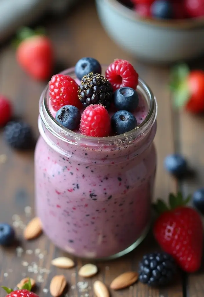 27 High Protein Low Carb Dessert Recipes Sweet And Smart 7. Berry Almond Chia Pudding