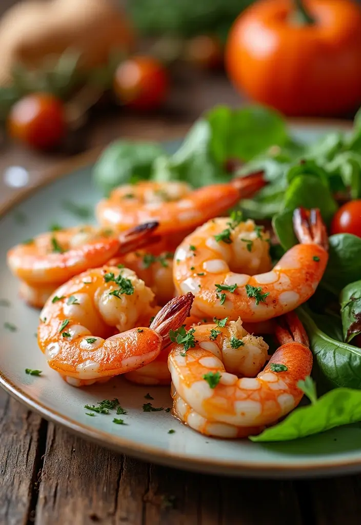 27 High Protein Low Carb Fall Recipes Cozy And Nutritious - 17. Garlic Herb Grilled Shrimp