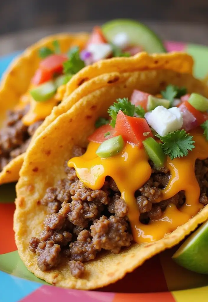 27 High Protein Low Carb Ground Beef Recipes Quick And Easy 19. Beef Tacos in Cheese Shells