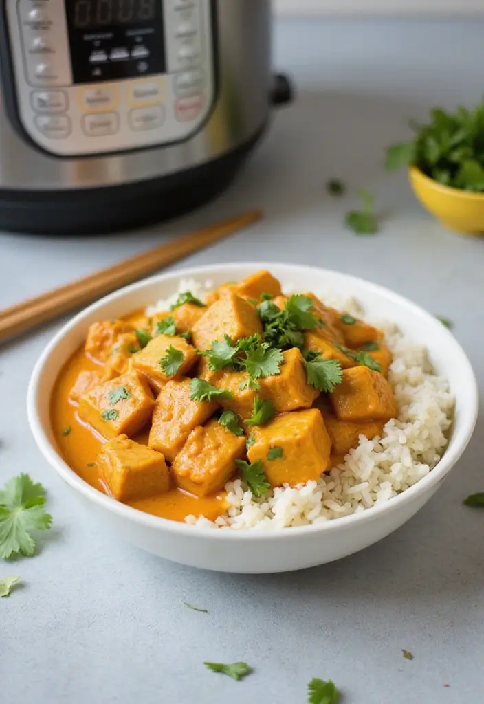 27 High Protein Low Carb Instant Pot Recipes That Save Time - 7. Thai Coconut Curry Chicken