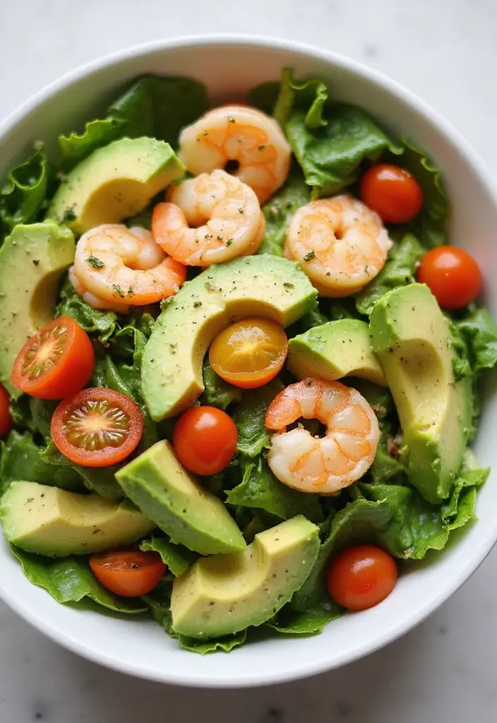 27 High Protein Low Carb Recipes Lunch To Go 8 27 High Protein Low Carb Recipes Lunch To Go - 8. Shrimp Avocado Salad