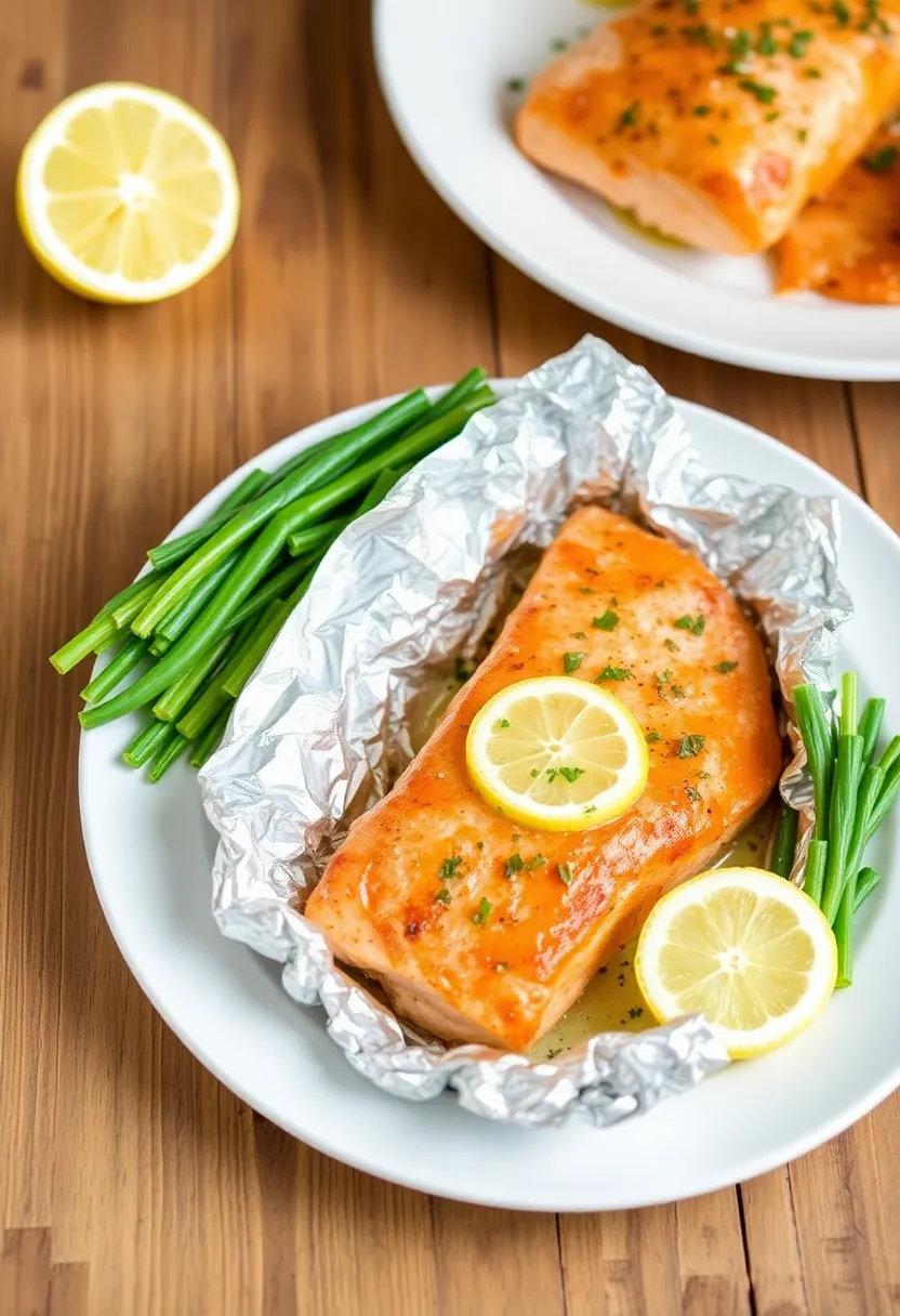 27 High Protein Low Carb Salmon Recipes Omega Rich Meals 26. Garlic Lemon Butter Salmon Foil Packets