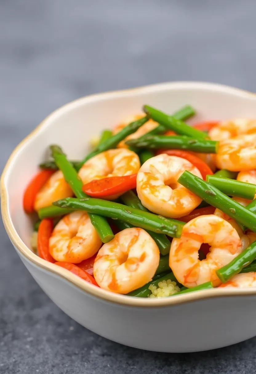 27 High Protein Low Carb Shrimp Recipes Delicious And Light 11. Shrimp and Asparagus Stir Fry
