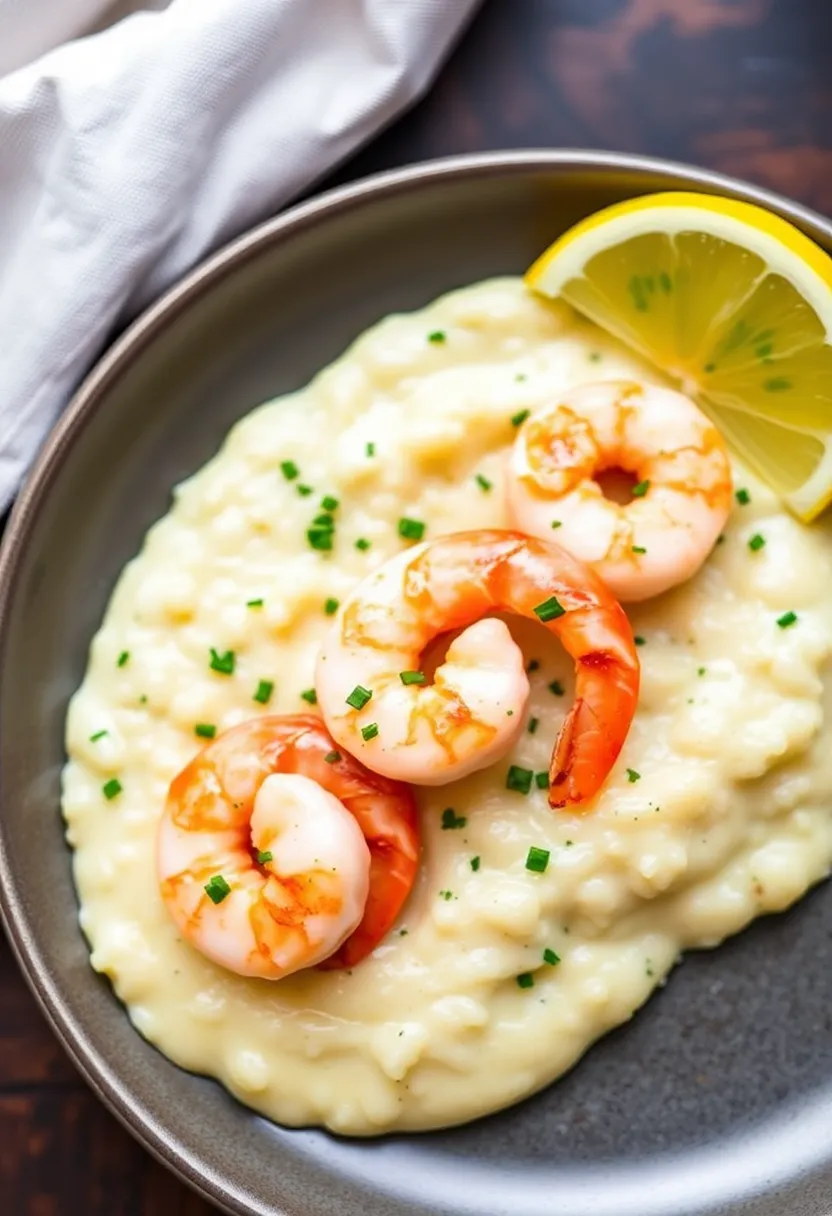 27 High Protein Low Carb Shrimp Recipes Delicious And Light 12. Shrimp and Cauliflower Grits
